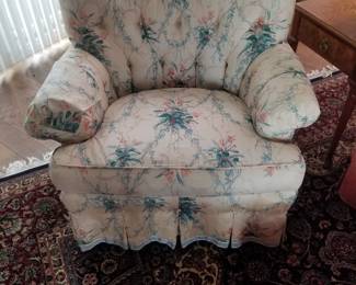 Set of two upholstered chairs by Edward Ferrell Ltd. of High Point, NC