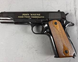 Lot 77 – John Wayne Armed Forces Commemorative M1911 .45