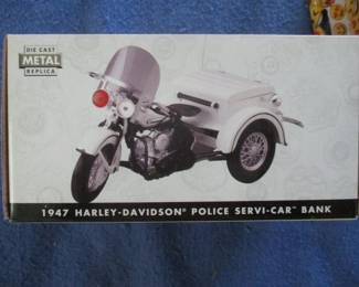 1947 Harley Davidson "Police Servi-Car Bank