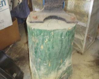 Anvil on Log Stand