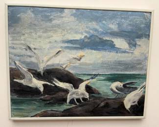 59 Seagull Original Oil Paintingmin