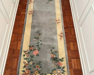 59 Oriental Shaved Floral Wool Pile Runnermin