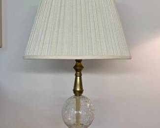 59 Vintage Brass Crystal Table Lampmin