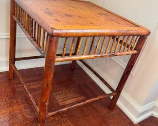 59 Rattan Accent Tablemin
