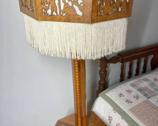 59 Max F. Ilsanker Mastercraftsman Marquetry Table Lamp Detailmin