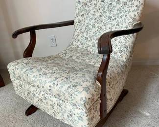 59 Antique Upholstered Spring Rockermin