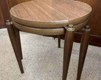 59 MCM Walnut Stacking Stool Tablesmin