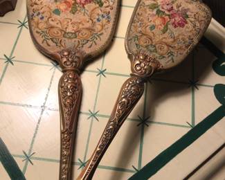 Petite point brush & mirror