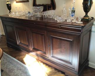 Large solid wood server. 98” x 21 1/2” x 39” high