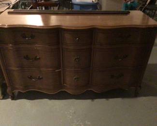 Vintage dresser with mirror 59”x20”x30” H