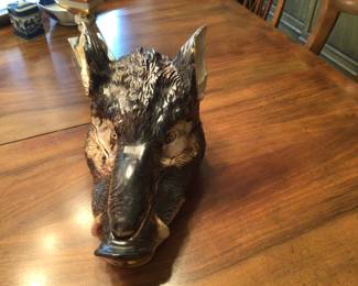 Italian boars head soup tureen