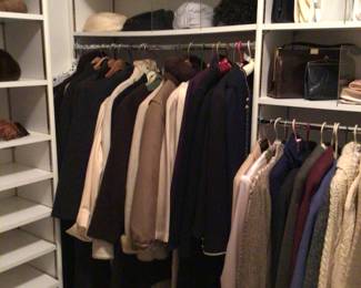 Vintage coats, hats & hat boxes