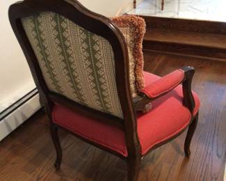 Back of the chairs with pillows