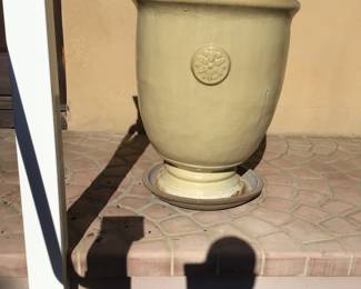 Pair of Large Anduze planters 30”H x 24” diameter