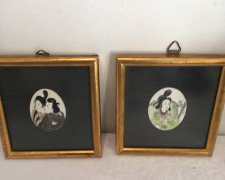 Hand painted Asian artwork 