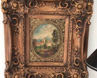 Print in ornate frame