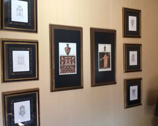 Collection of framed prints