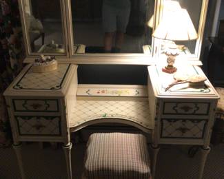 Hand painted vanity 20”x49x61” H