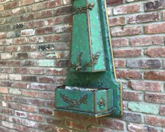 Metal wall fountain decor