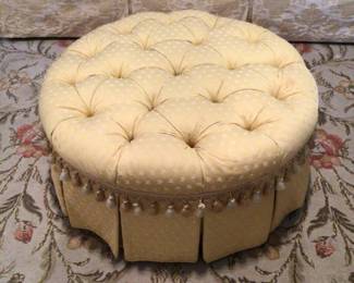 Tufted ottoman 34” diameter