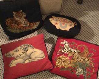 Needlepoint pillows