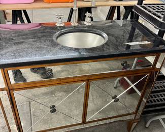 Black Granite Vanity. New