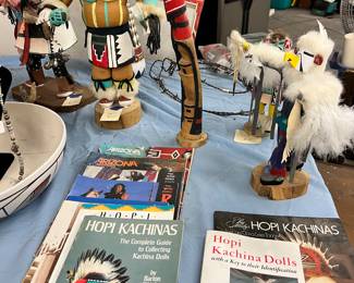 SW. books & Kachina dolls @ 50% off