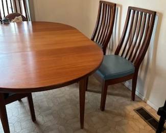 6 chair 2 leaf dinette set
