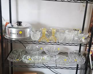 Vintage pressed glass