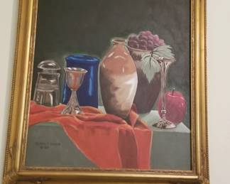 Elmer C Yazzie Still Life dated 10-00