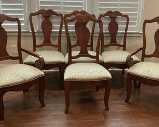 Six Dining Room Chairs 