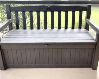 Plastic Storage Bench