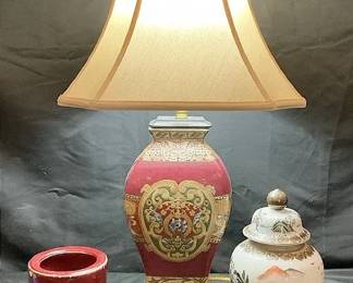 Red White Asian Inspired Decor