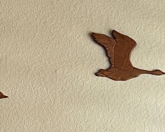 Set/3 Wood Geese in Flight