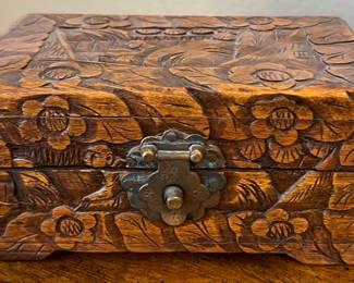 Carved Wood Box