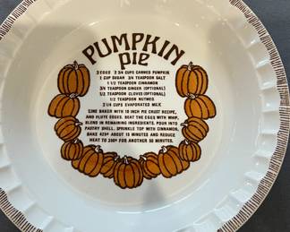 Pumpkin Pie Plate