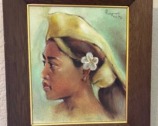 Art Balinese Painting 1970's  Rakaguacti 