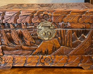 Carved Wood Box