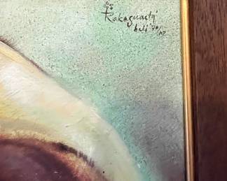 Art Balinese Painting 1970's  Rakaguacti 