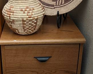 2-Drawer File Cabinet, Native American Baskets