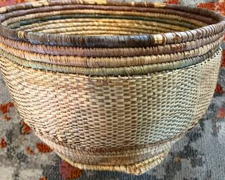 Hand Coiled Woven Basket