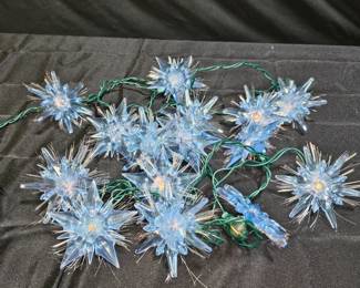 Fiber Optic Christmas Star String Lights