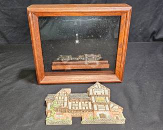 David Winter The Plucked Ducks Shadow Box & Plaque