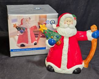 Hometrends Homespun Holiday Collection Teapot