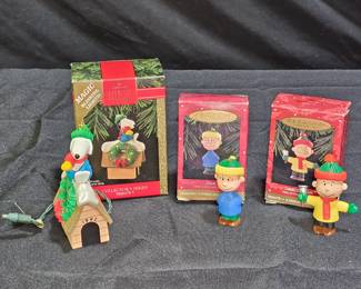 3 Peanuts Hallmark Keepsake Ornaments