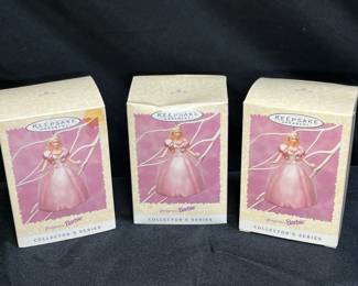 3 Keepsake Springtime Barbie Collector Ornaments