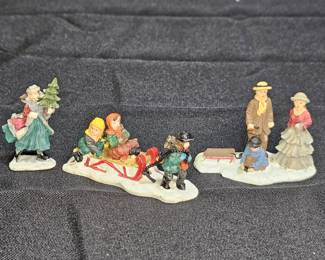 3 Lemax Christmas/Winter Village Figurines