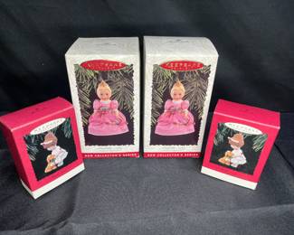 4 Gentle Nurse & Cinderella Keepsake Ornaments