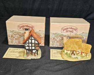 2 David Winter Cottages Spinner's and Rose