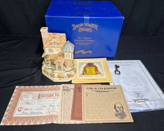 1994 David Winter Cottages Cob's Bakery Premier LE